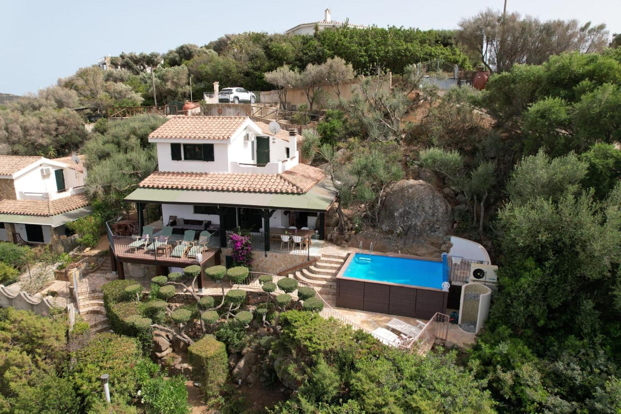 Villetta With Heated Pool And Panoramic View Torre delle Stelle Luaran gambar